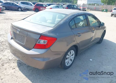 2012 Honda Civic Lx из США, поврежденный, VIN 2HGFB2F57CH539137